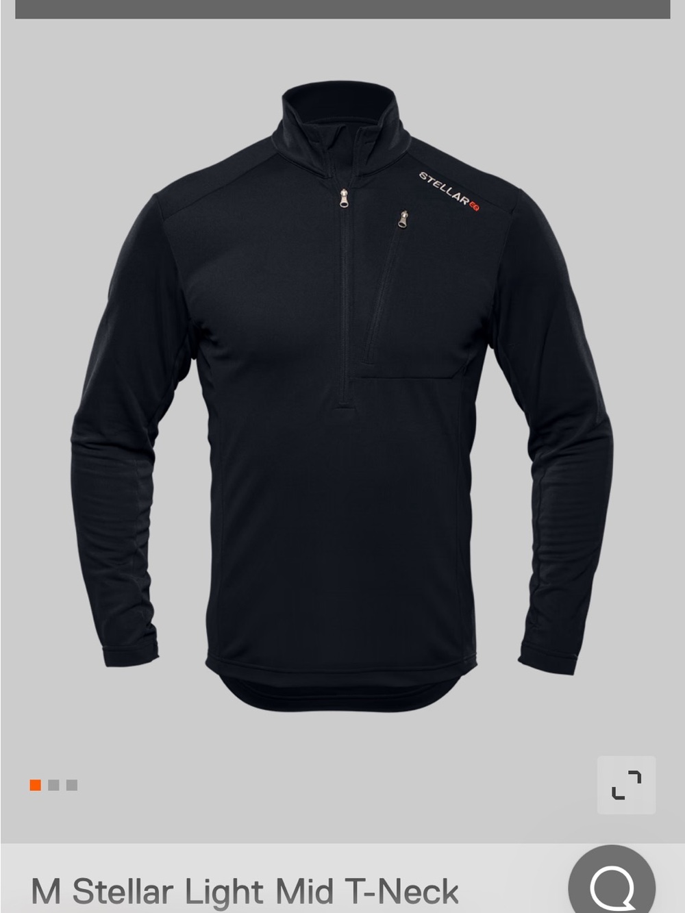 STELLAR EQUIPMENT — Stellar Light Mid T-Neck, Size Medium